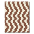 Brown Cream Organic Stripe Rug