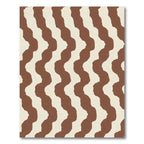 Brown Cream Organic Stripe Rug