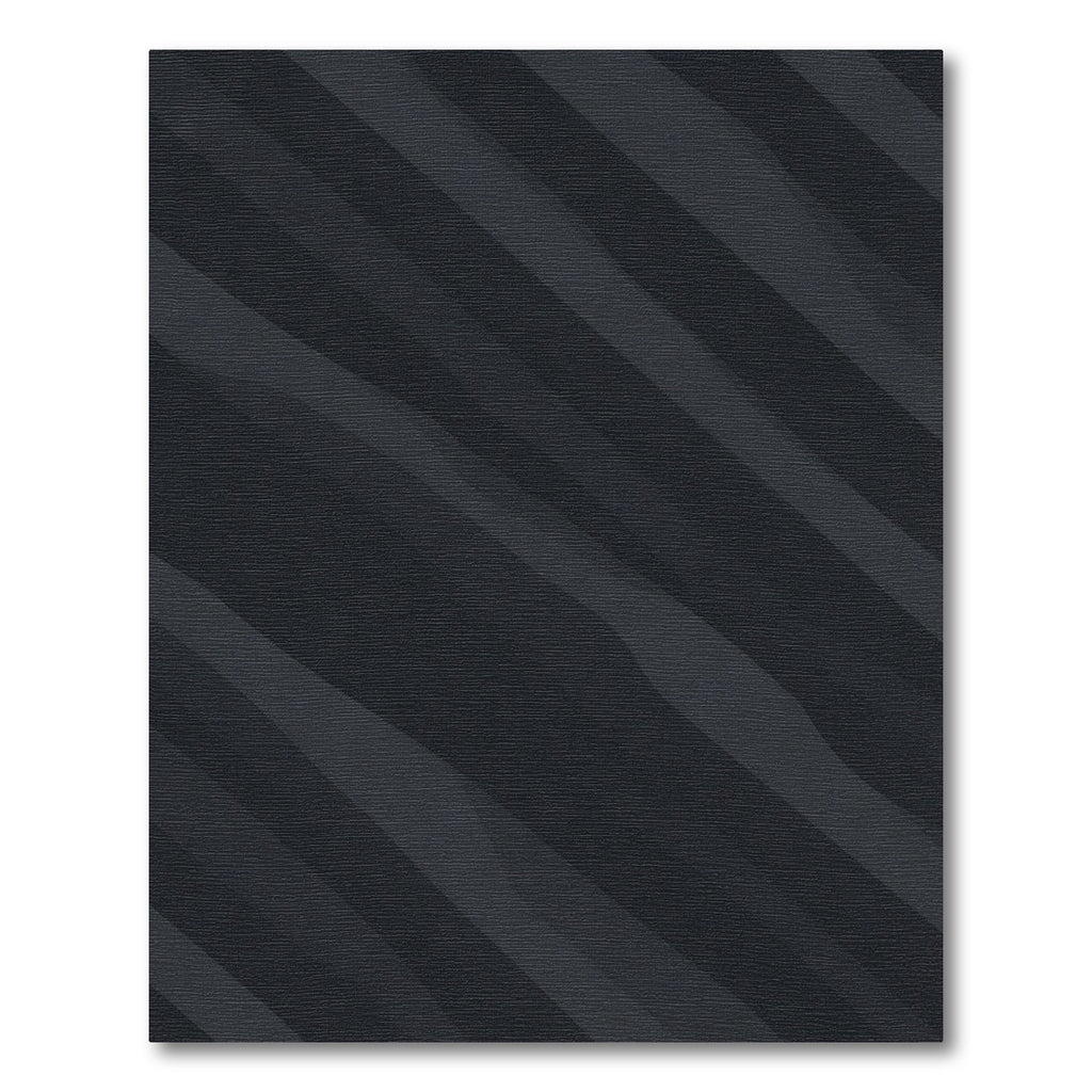 Charcoal Gray Wavy Stripe Rug