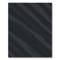 Charcoal Gray Wavy Stripe Rug