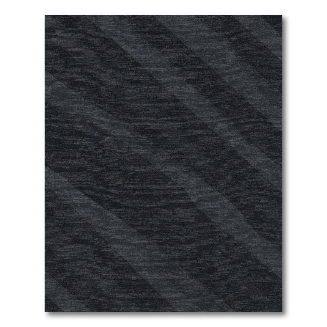 Charcoal Gray Wavy Stripe Rug