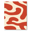 Retro Cream Organic Groovy Rug