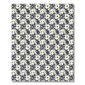 Cream Ink Floral Block Print Rug