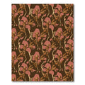 Earthy Pink Iris Floral Composition Rug