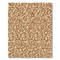 Rustic Amber Swirl Abstract Rug