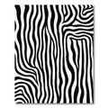 Bold Black White Wavy Lines Rug