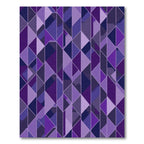 Geometric Mid Century Violet Triangles Rug