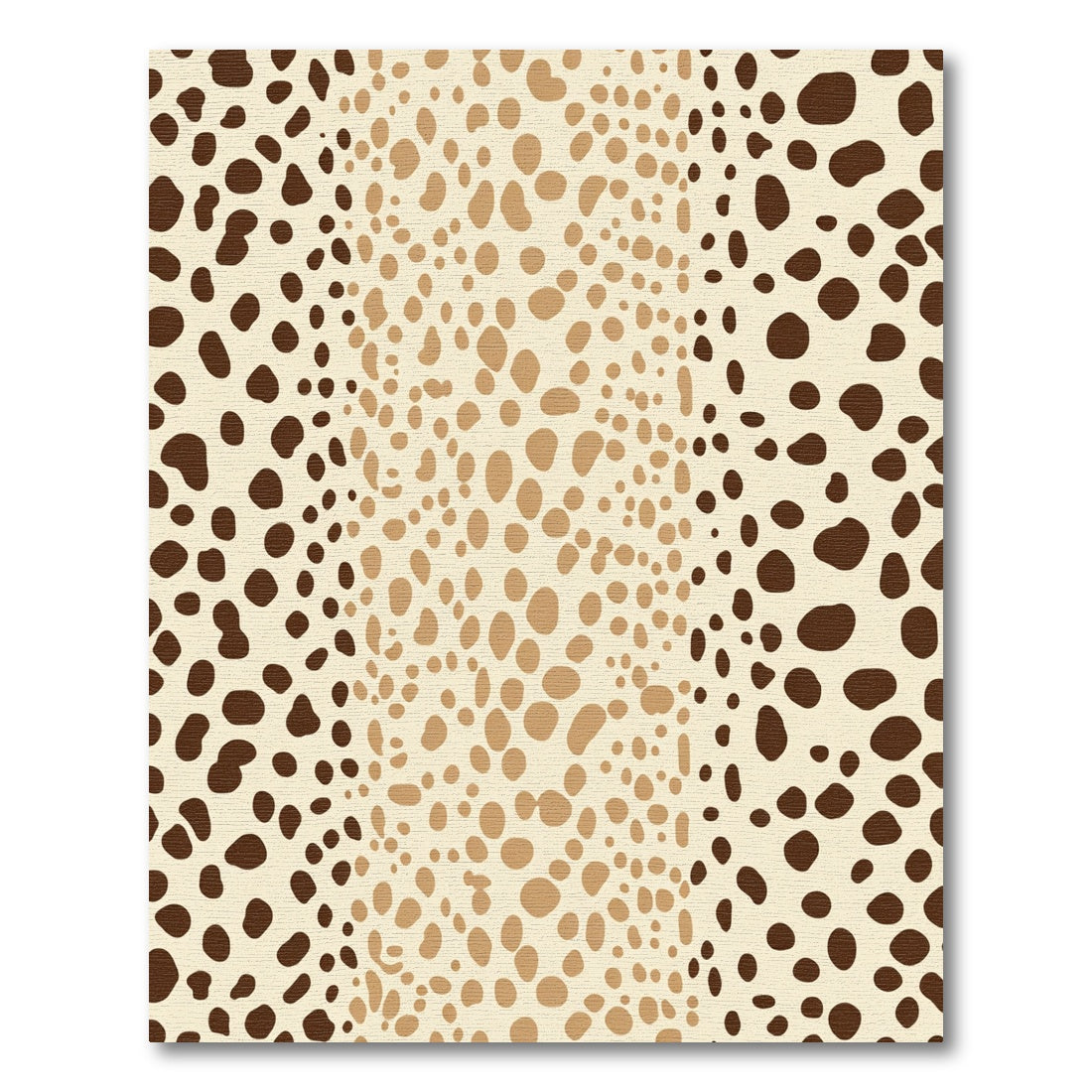 Brown Tan Spotted Gradient Rug