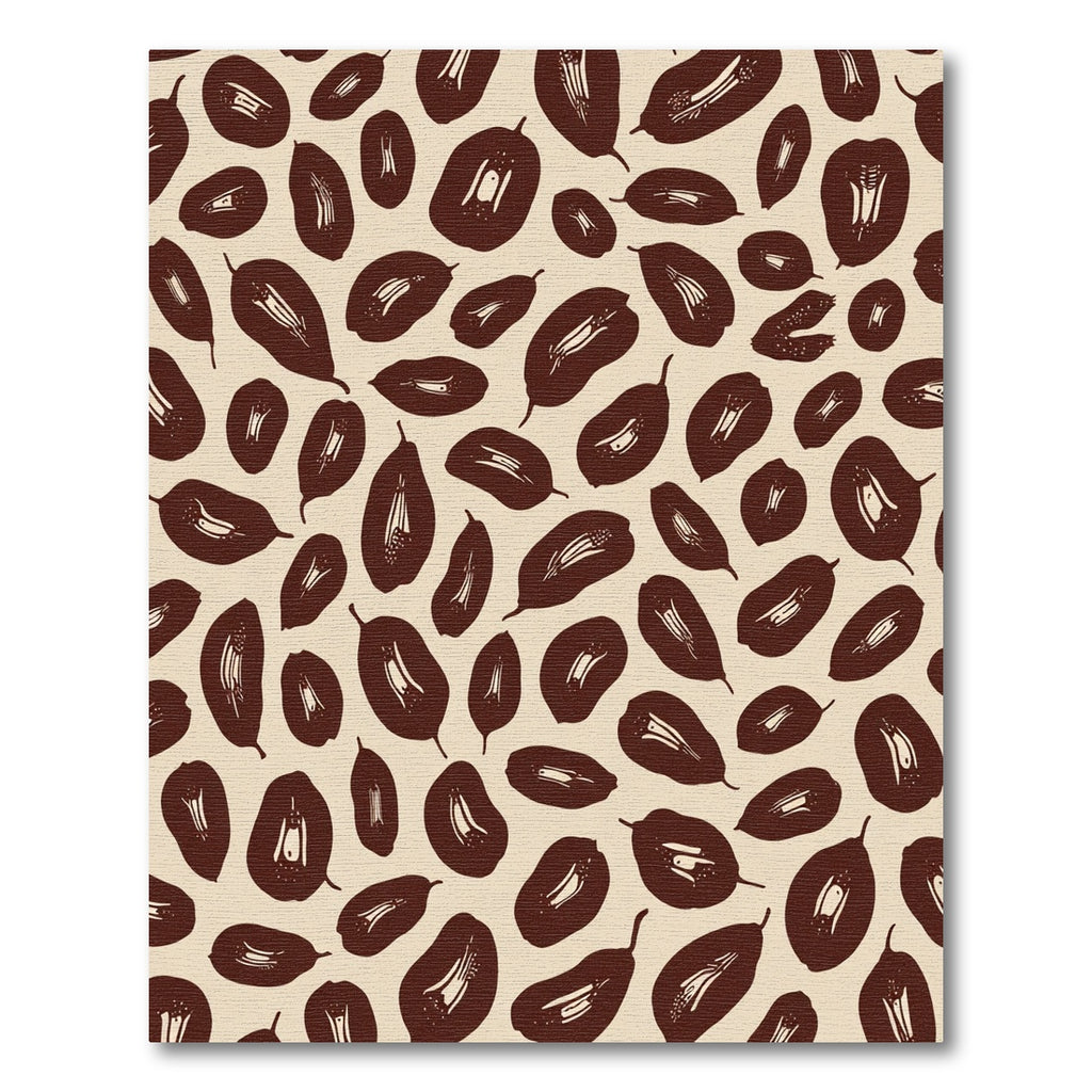 Chocolate Brown Botanical Seeds Rug