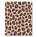 Chocolate Brown Botanical Seeds Rug