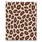 Chocolate Brown Botanical Seeds Rug