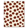 Spotted Crimson Circles Background Rug