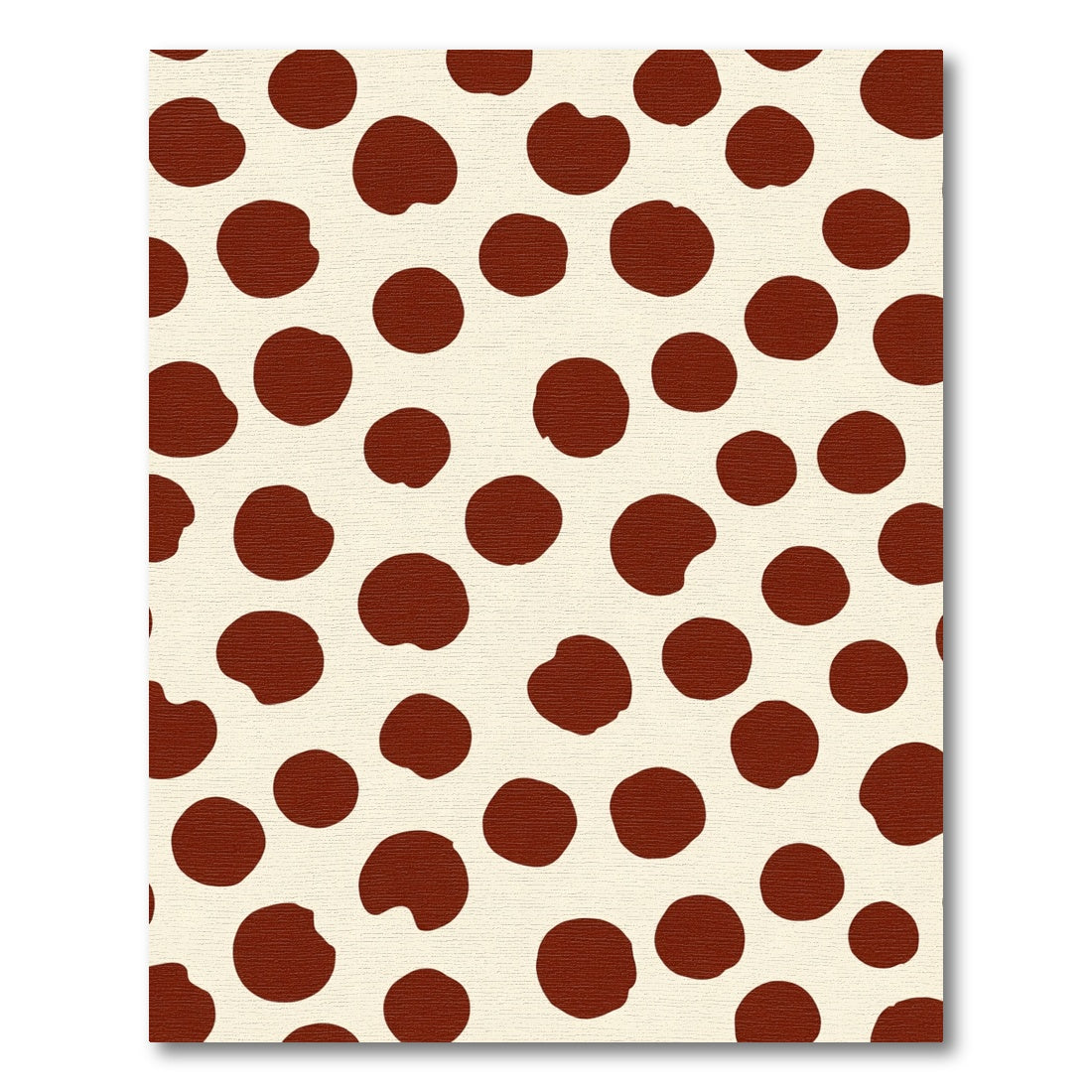 Spotted Crimson Circles Background Rug