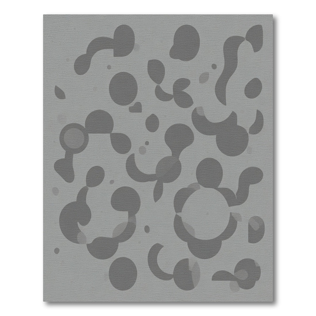 Gray Organic Curvaceous Globules Rug