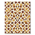 Camel and Chestnut Irregular Spots Rug
