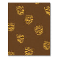 Golden Tiger Face Medallion Rug