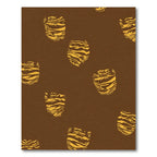 Golden Tiger Face Medallion Rug