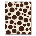 Brown Circles Scattered Cream Field Rug