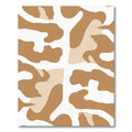 Neutral Camouflage Blended Shapes Rug