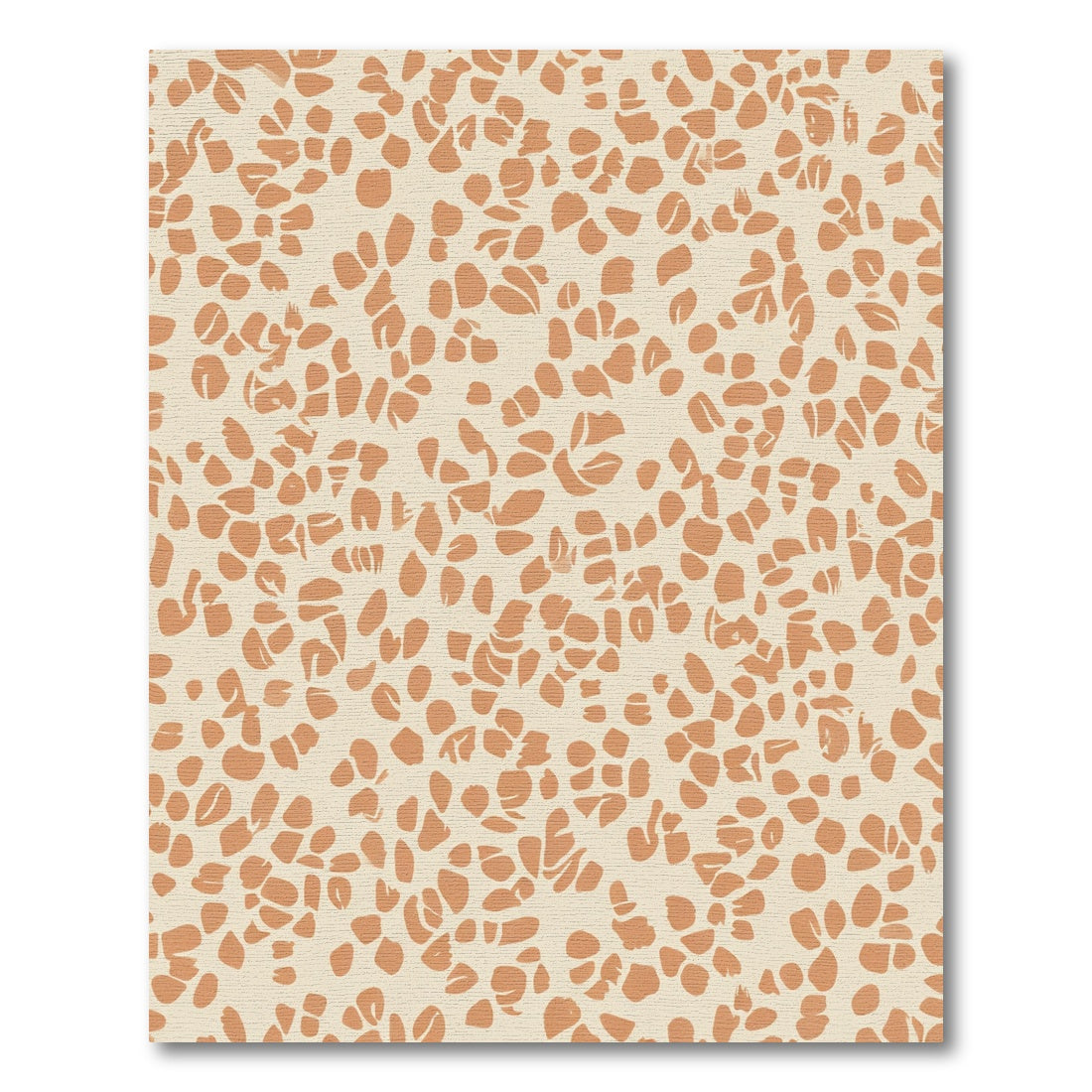 Terracotta Spots Organic Abstract Rug