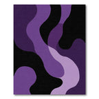 Deep Purple Gradient Flow Rug