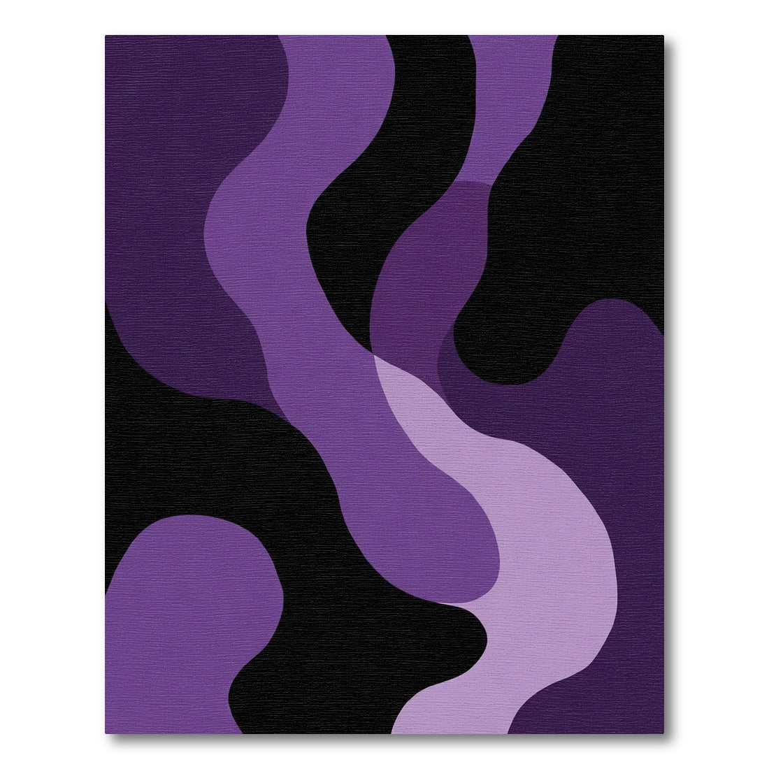 Deep Purple Gradient Flow Rug