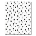 Minimalist Black Daisy Meadow Rug