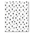 Minimalist Black Daisy Meadow Rug