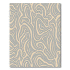 Neutral Swirl Abstract Line Rug