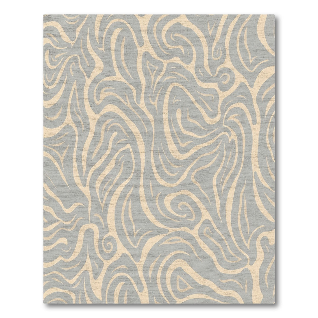 Neutral Swirl Abstract Line Rug