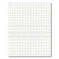 Minimalist White Circle Grid Rug