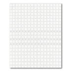 Minimalist White Circle Grid Rug