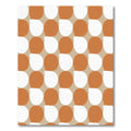 Terracotta Tan White Organic Grid Rug