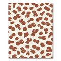 Terracotta Abstract Irregular Shape Scatter Rug
