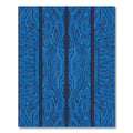 Deep Blue Circuit Board Abstract Lines Rug