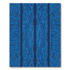 Deep Blue Circuit Board Abstract Lines Rug