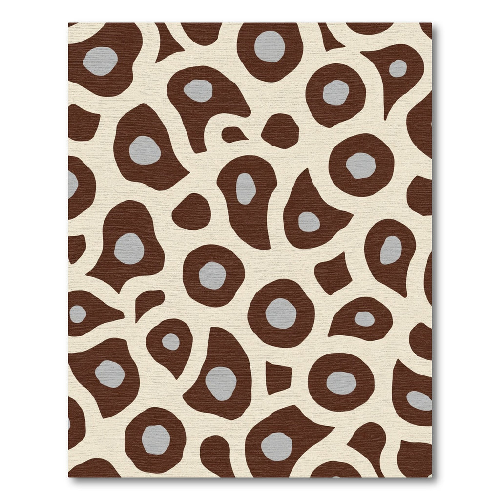 Brown Cream Gray Organic Blobs Rug