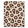 Brown Cream Gray Organic Blobs Rug
