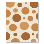 Earthy Tones Polka Dot Pattern Rug