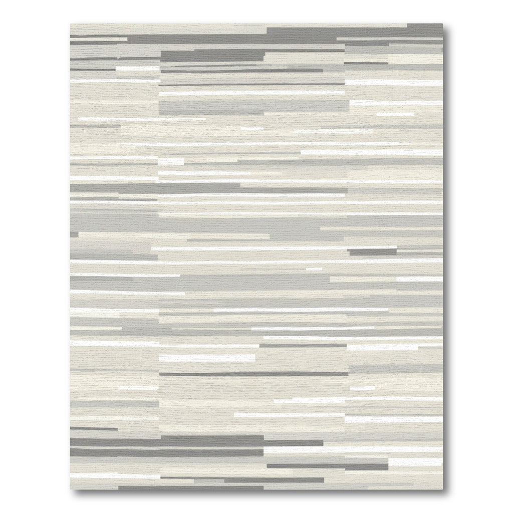 Neutral Tone Abstract Linear Rug