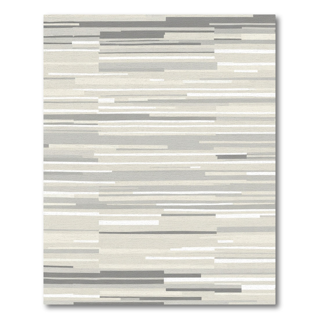 Neutral Tone Abstract Linear Rug