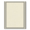 Cream Beige Double Border Rug