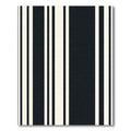 Bold Navy Cream Vertical Stripe Rug