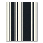 Bold Navy Cream Vertical Stripe Rug
