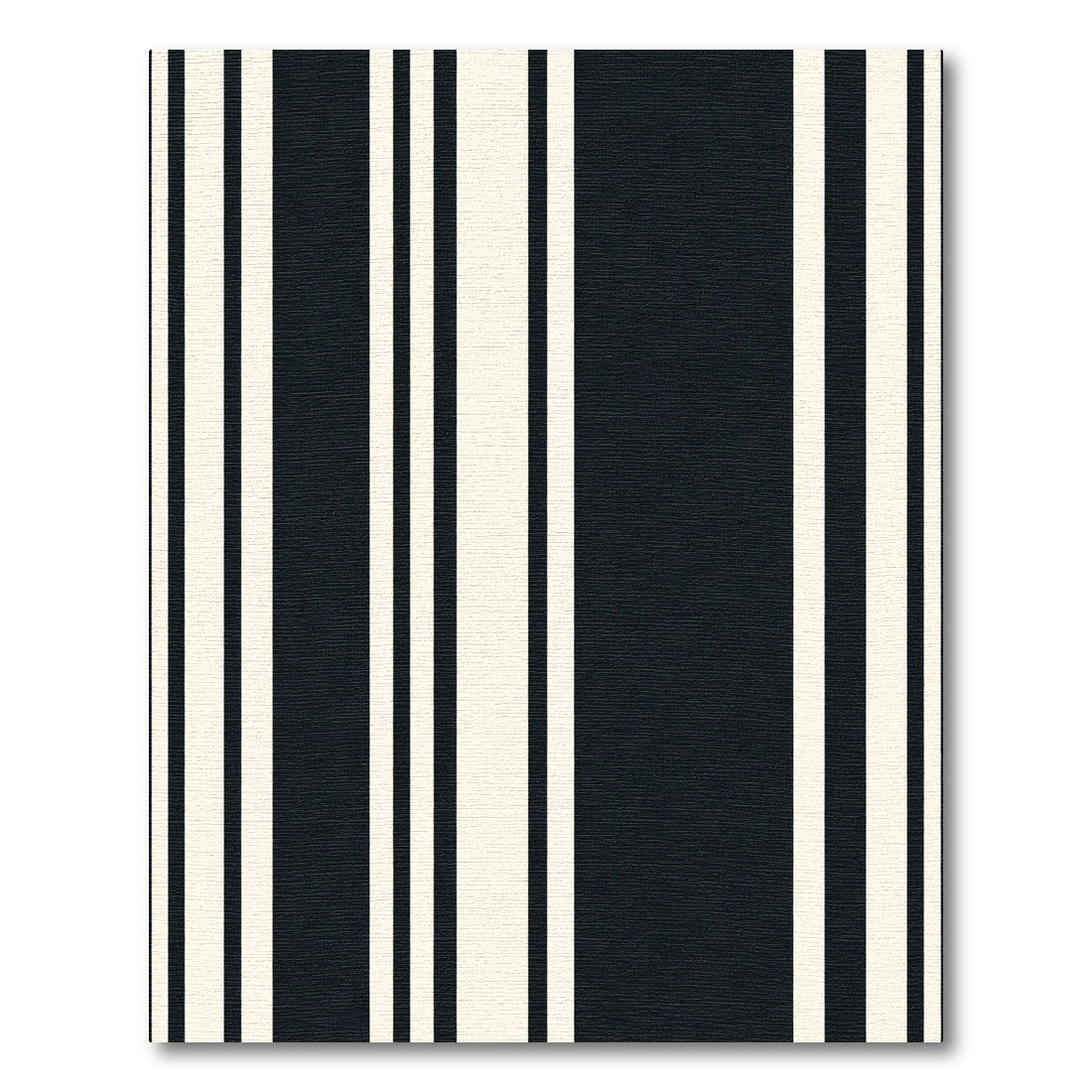 Bold Navy Cream Vertical Stripe Rug