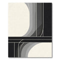 Modern Monochrome Segmented Gradient Rug