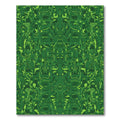 Emerald Green Leafy Symmetric Composition Rug