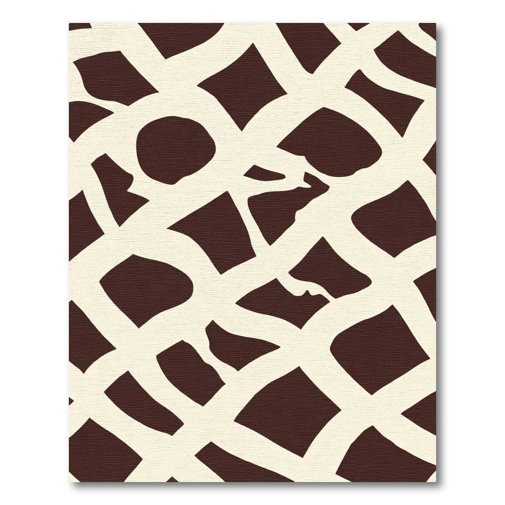 Creamy White Abstract Animal Print Rug