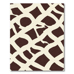 Creamy White Abstract Animal Print Rug