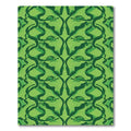 Emerald Green Abstract Swirl Reflection Rug